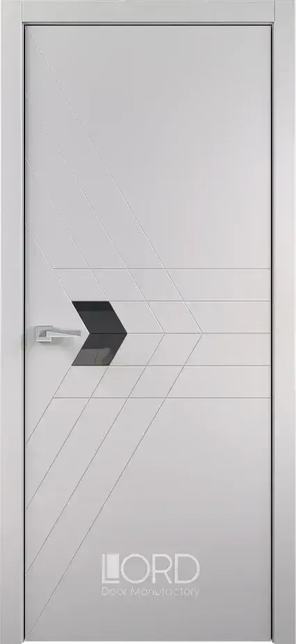 Дверь экошпон Figura 10 Intarsio лакобель черный