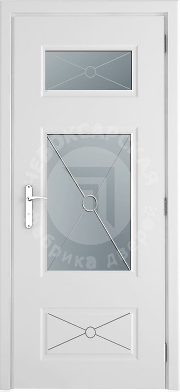 Дверь экошпон Эмма 150 ПО с матовым стеклом