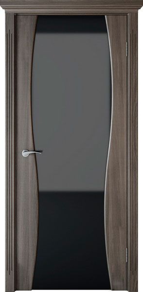 Дверь экошпон Сириус черный трпилекс