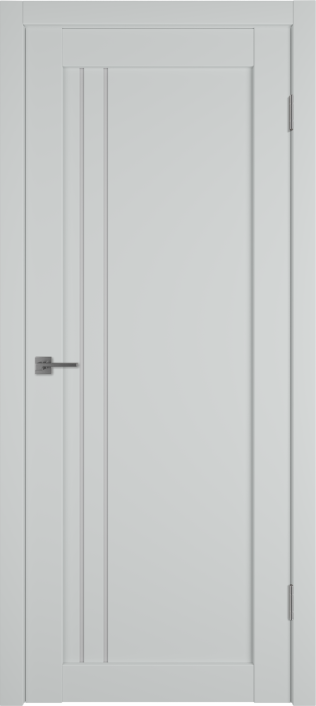 Дверь эмалекс E33 ДО steel стекло White Cloud