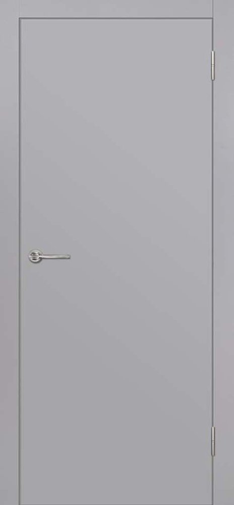 Дверь экошпон Гладкая ПГ  серый эмалит
