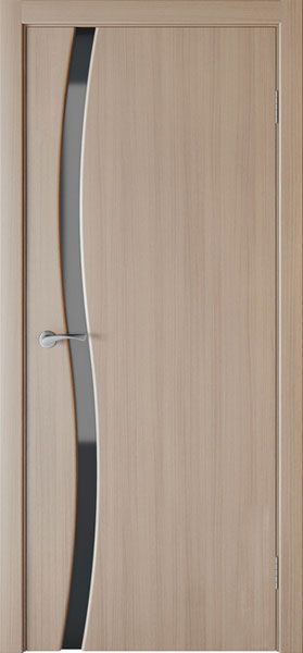 Дверь экошпон Сириус 1 черный трпилекс