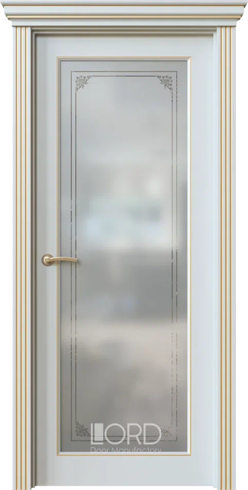 Дверь экошпон Dolce 4.4 ПО стекло с гравировкой