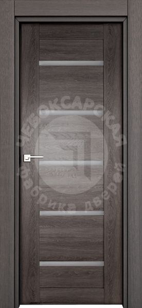 Дверь экошпон 7К с матовым стеклом