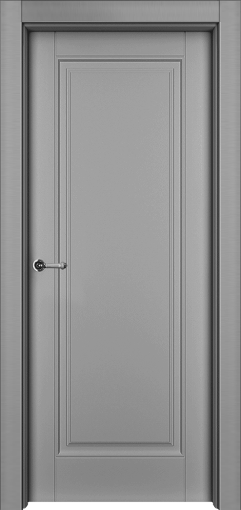 Дверь глухая Оксфорд ПГ серая эмаль