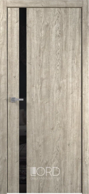 Дверь экошпон Alfa стекло лакобель бежевый