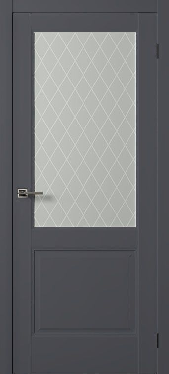 Дверь эмалит Нова 4 ПО антрацит