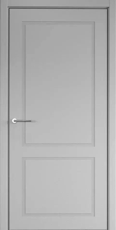 Дверь глухая Неоклассика 2 ПГ серая эмаль