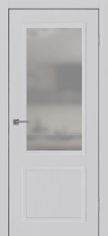 Дверь со стеклом Бланк ПО грей лайт