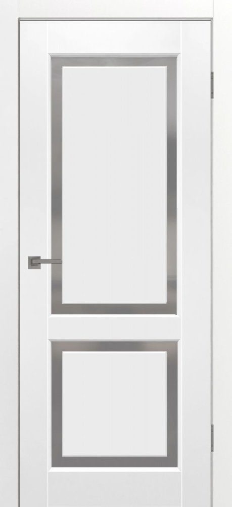Дверь со стеклом Лайт 2 М белый эмалит