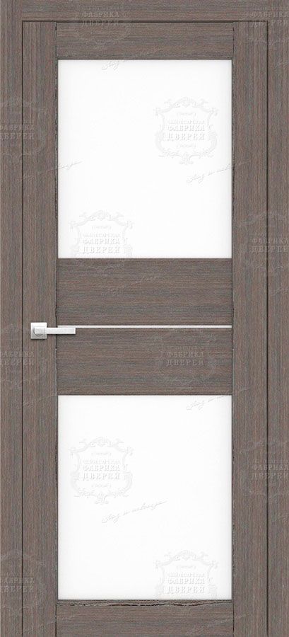 Дверь экошпон 70К с белым стеклом