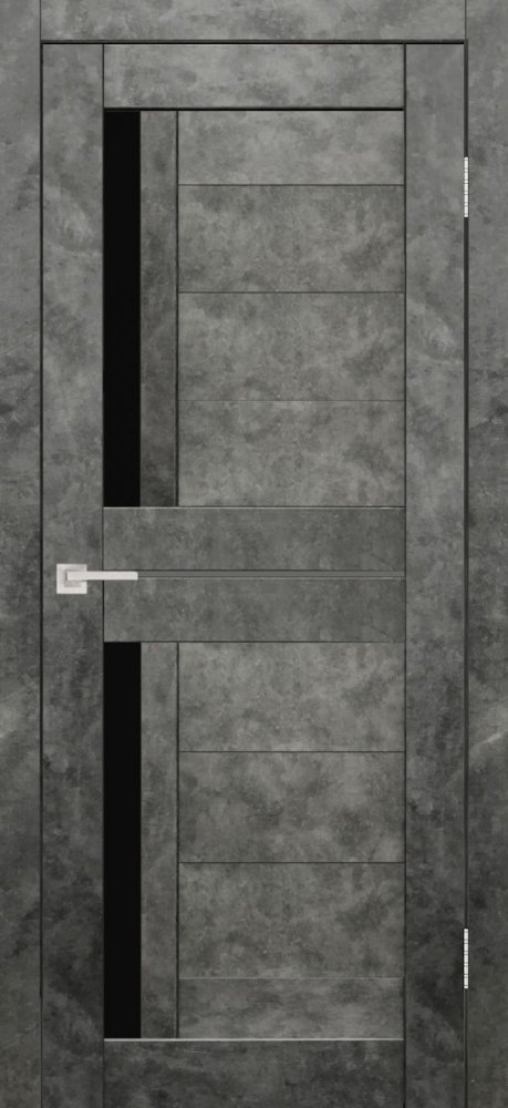 Дверь экошпон Твист Бетон графит