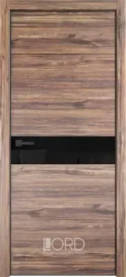 Дверь экошпон Melford 2 стекло лакобель бежевый