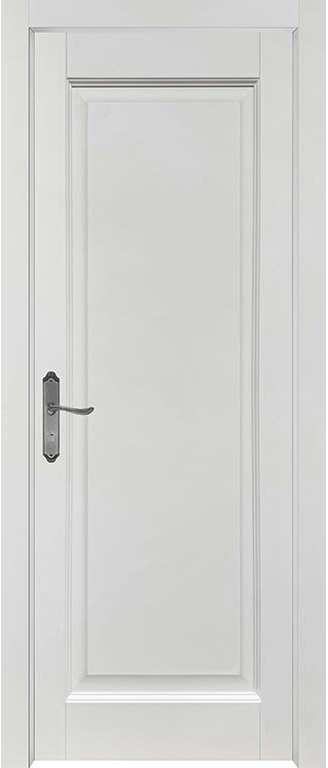 Дверь из массива ольхи Бельканто 1 ДГ белая эмаль