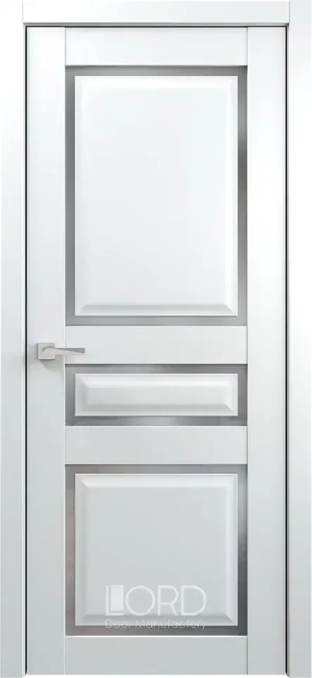 Дверь экошпон Molle 2 стекло сатинат белый