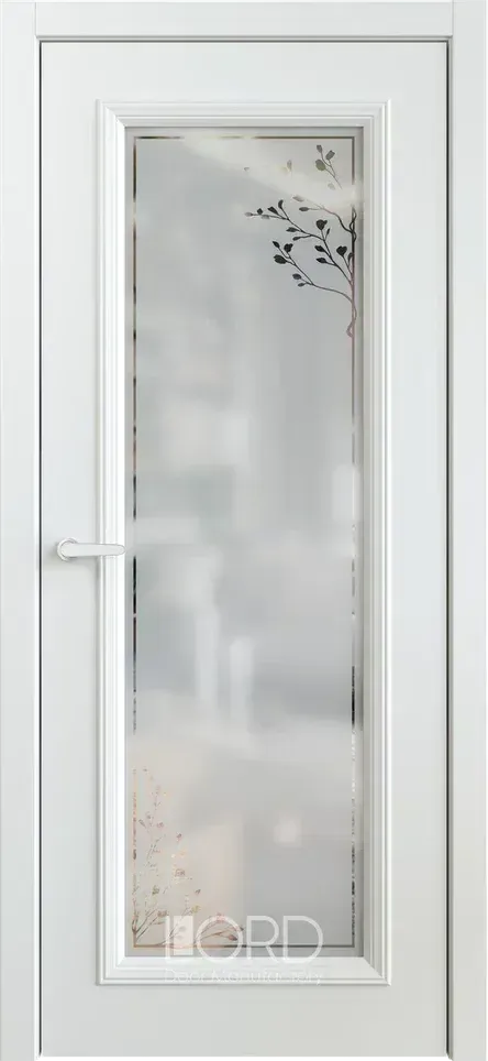 Дверь экошпон Felicia 4 ПО прозрачное стекло с рисунком Rami