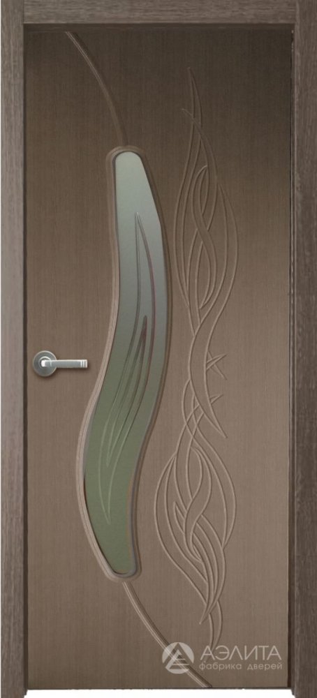 Дверь экошпон Элисса ПО с матовым стеклом