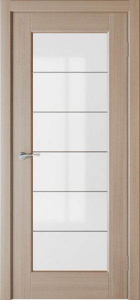 Дверь экошпон Люкс с молдингом белый трпилекс