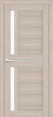 Дверь экошпон 19К с черным стеклом