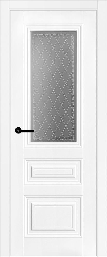 Дверь остекленная С-3 ПО Сноу эмаль