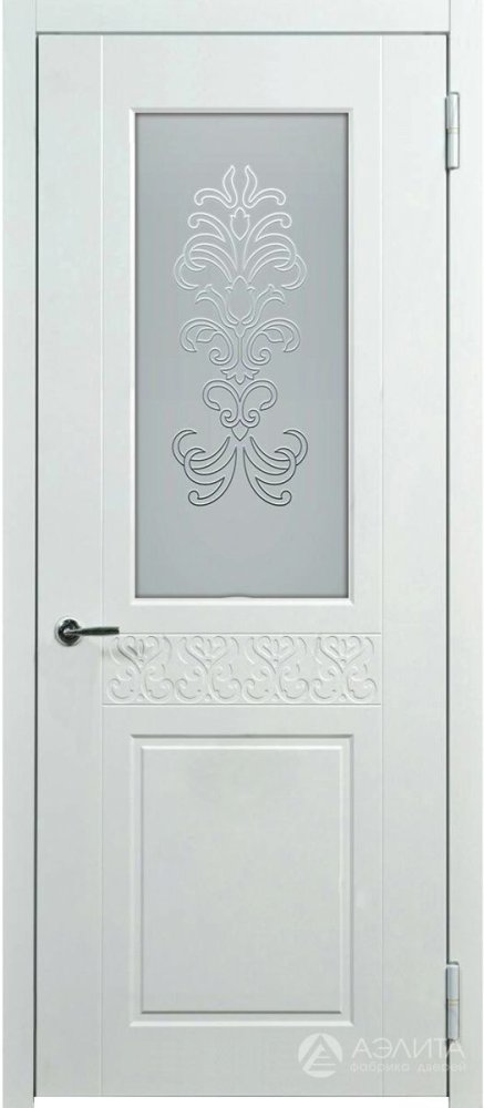 Дверь экошпон Марсель ПО с матовым стеклом