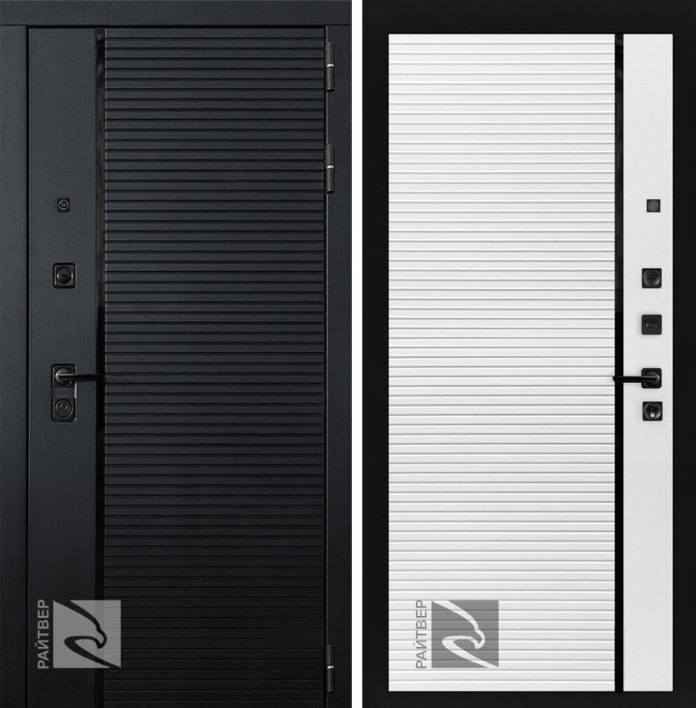 Входная дверь Piano - Белый Софт - правая