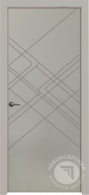 Дверь экошпон Арабеска глухая