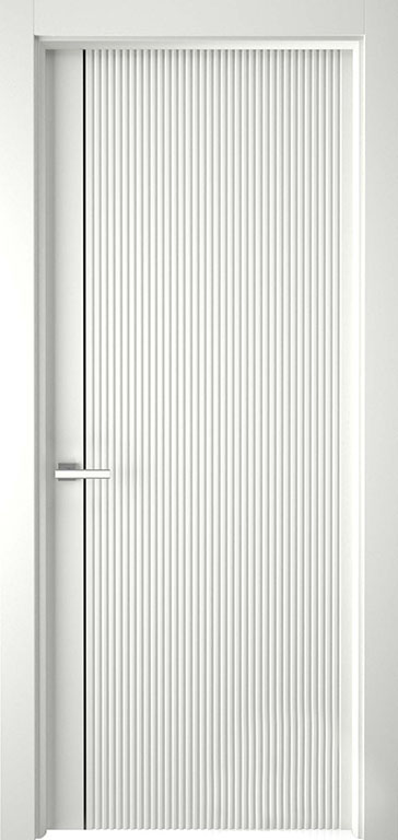 Дверь глухая Лайн 1 белая эмаль