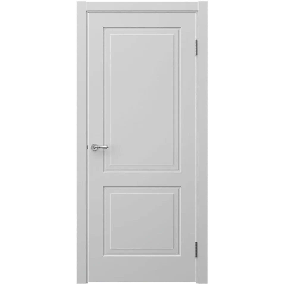 Дверь глухая Сван 7 светло-серая эмаль