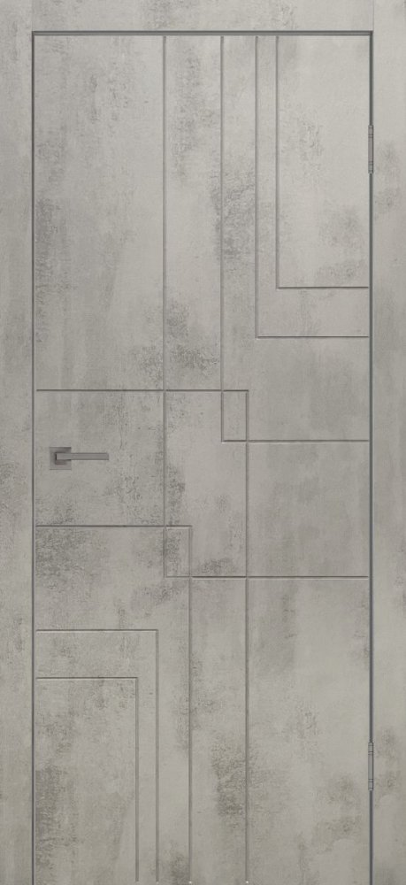 Дверь глухая Графика 5 бетон