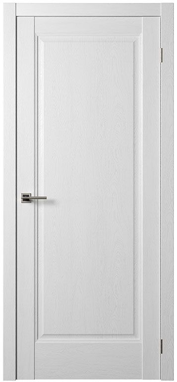 Дверь экошпон Нова 1 ПГ ясень белый