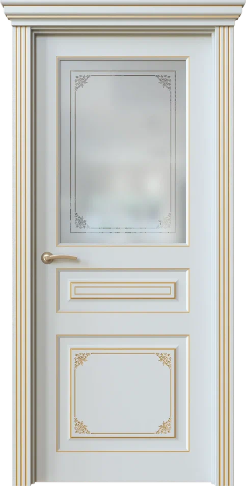 Дверь экошпон Dolce 10.4 ПО стекло с гравировкой