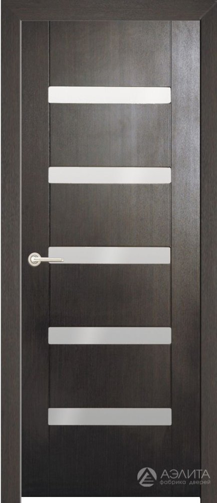 Дверь экошпон Вега ПО с матовым стеклом