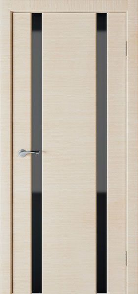 Дверь экошпон Стиль 2 черный трпилекс