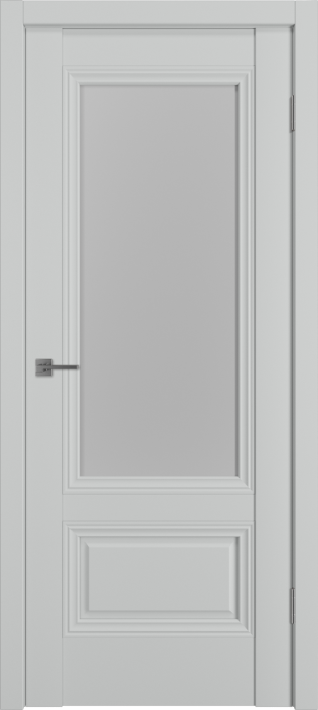 Дверь эмалекс EF2.1 ДО steel стекло White Cloud