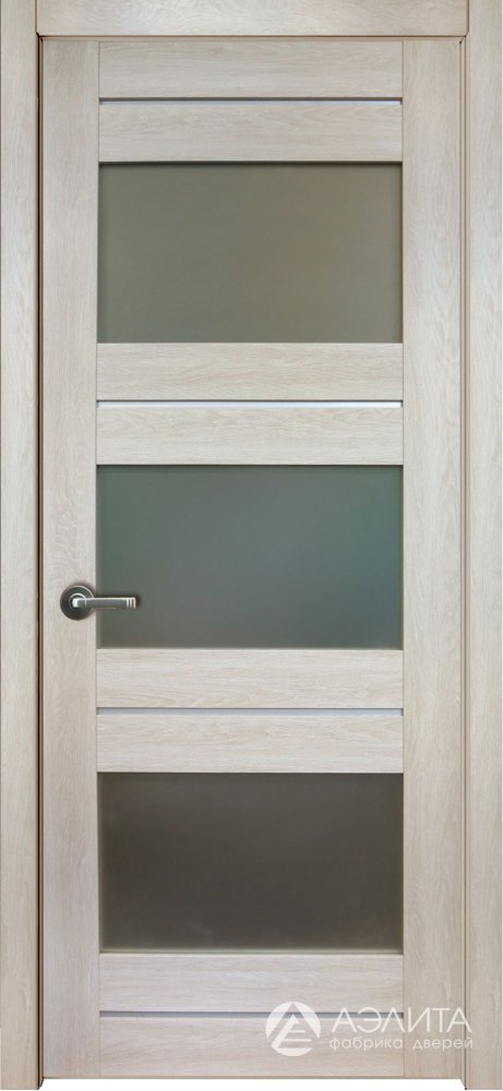 Дверь экошпон 42К с матовым стеклом