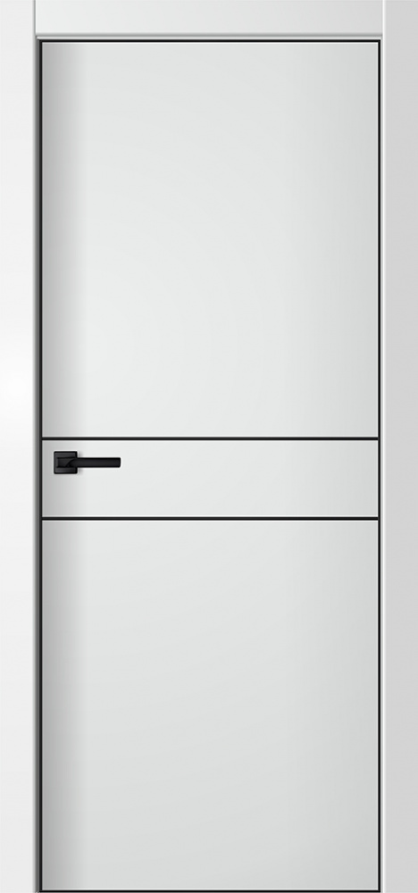 Дверь экошпон Line-2 белый