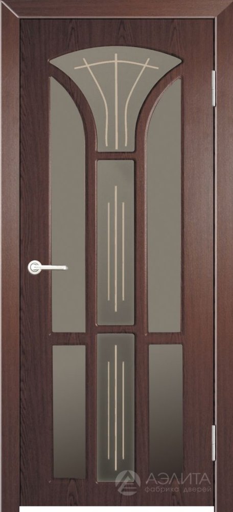 Дверь экошпон Лотос ПО с матовым стеклом