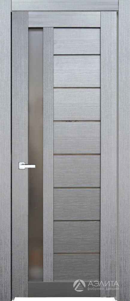 Дверь экошпон 37К с матовым стеклом