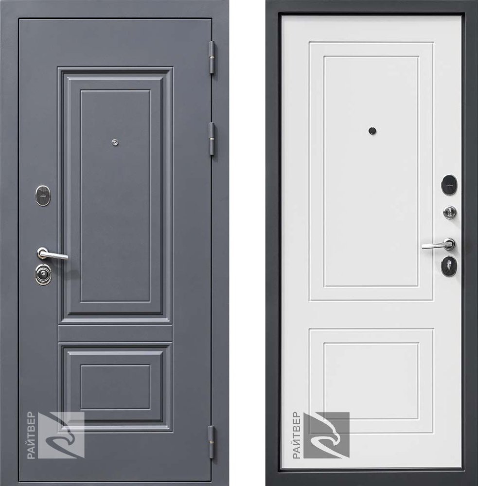 Входная дверь Консул 7024 - Белый матовый - правая