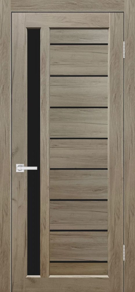 Дверь экошпон Евро 45 дуб крафт серый