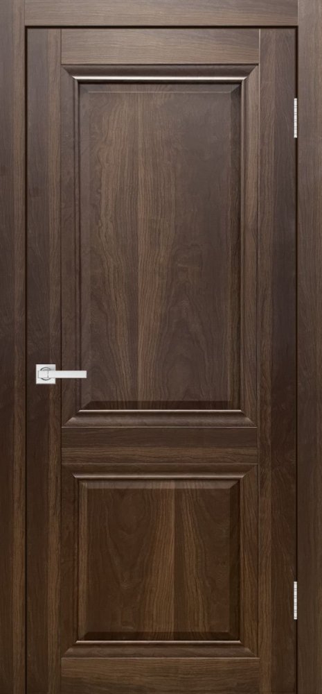 Дверь экошпон Евро 4 орех макадамия