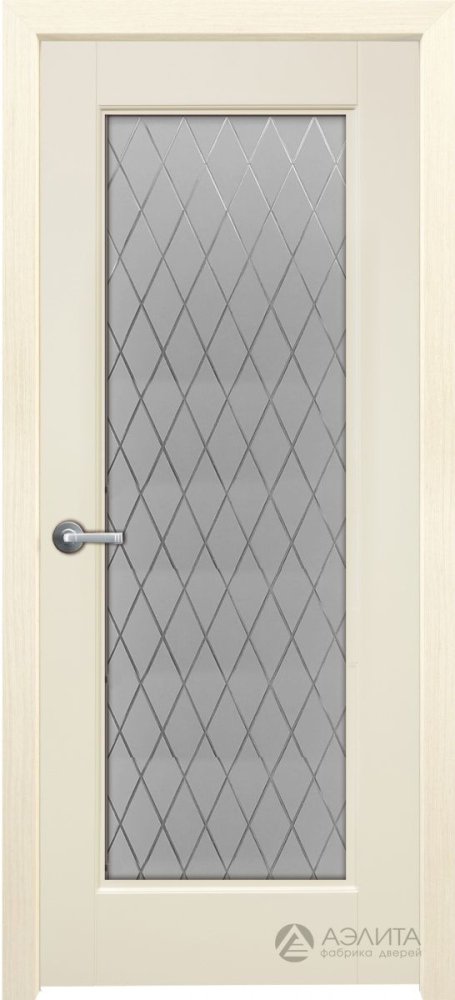 Дверь экошпон Эмма 175 ПО с матовым стеклом