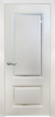 Дверь экошпон Grace 2 со стеклом графит