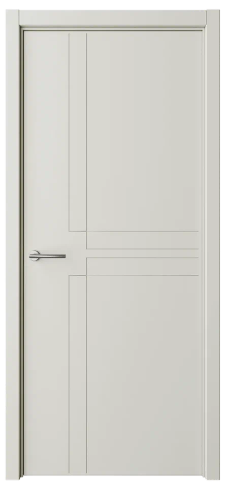 Дверь глухая Геометрия 3 латте эмаль