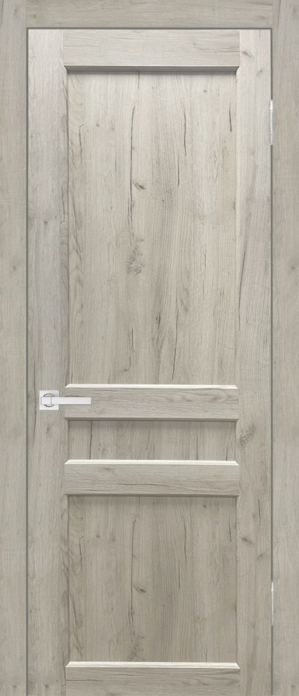 Дверь экошпон Евро 29 ПГ дуб крафт белый