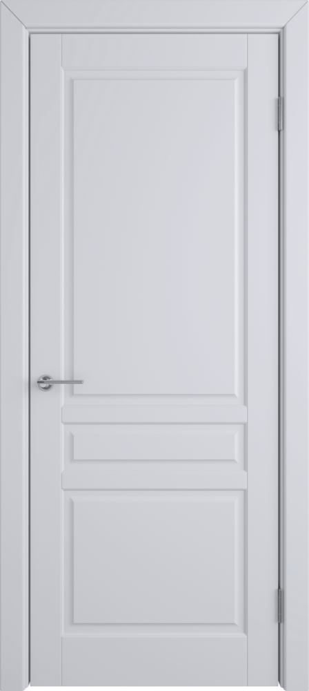 Дверь глухая Stockholm светло-серая эмаль