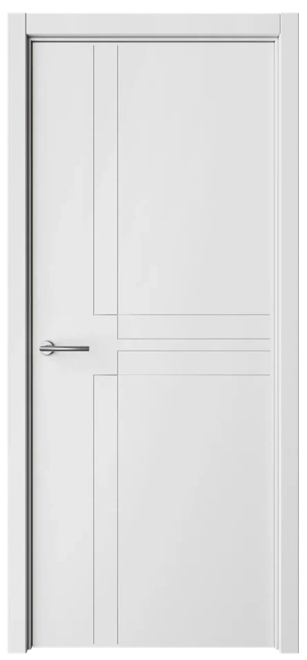 Дверь глухая Геометрия 3 белая эмаль