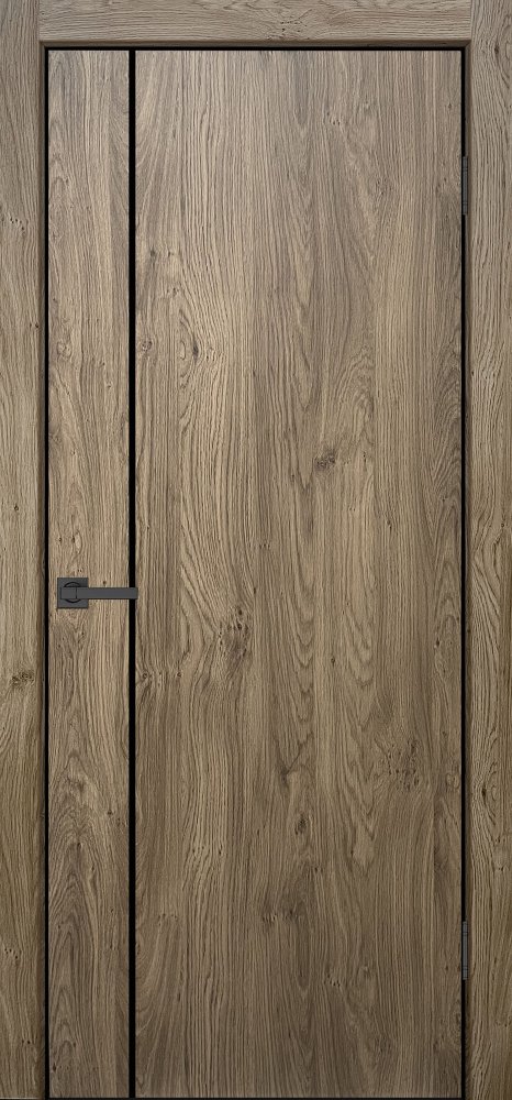 Дверь экошпон Эковуд 5 дуб темный