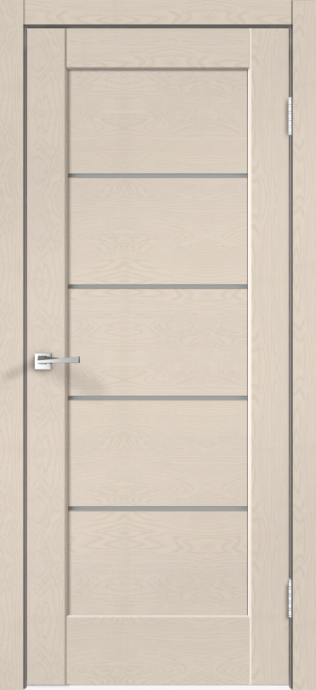 Дверное полотно SoftTouch PREMIER 1 цвет Ясень капучино структурный стекло Мателюкс